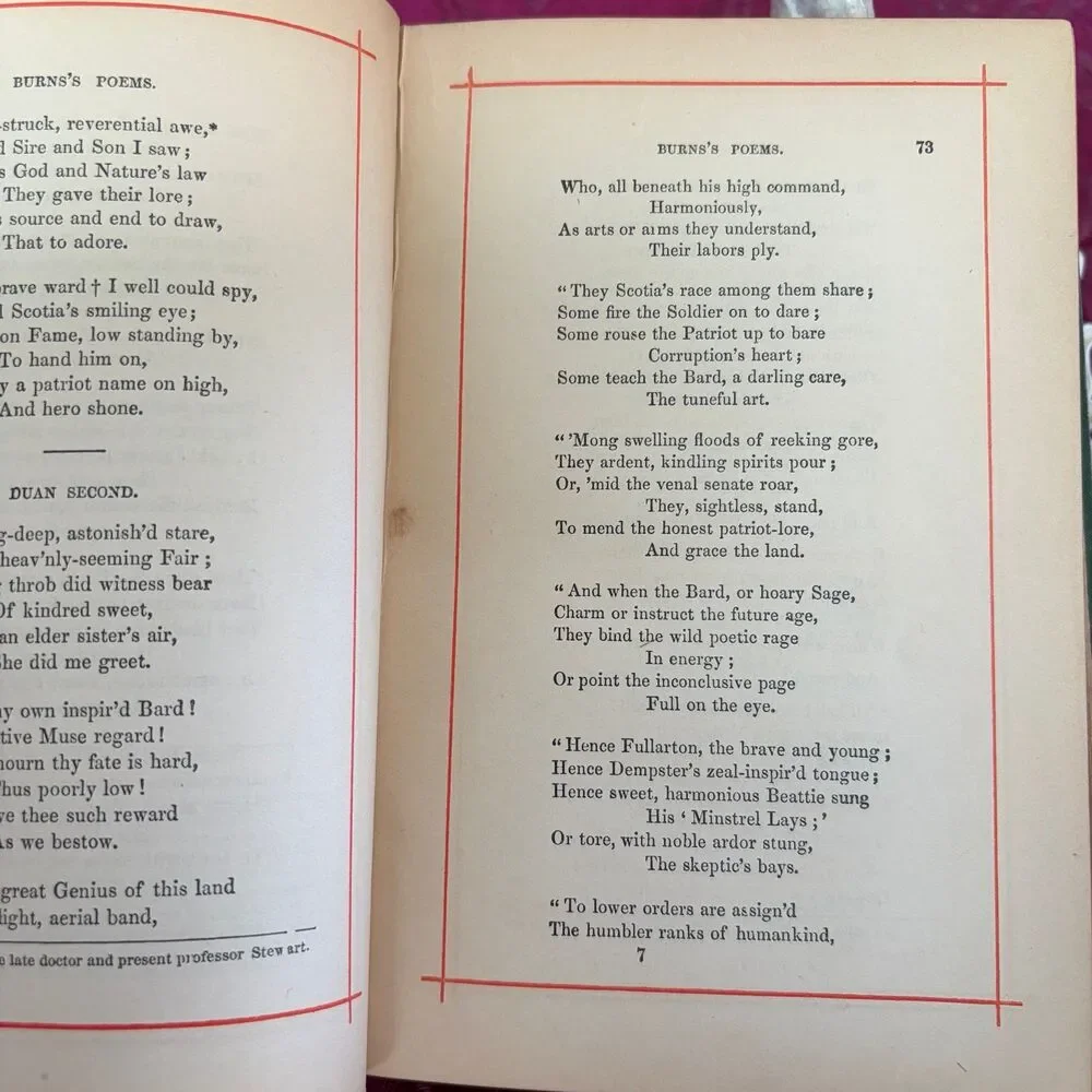 1881 The Poetical Works of Robert Burns, Antique Poetry Book, T. Y. Crowell